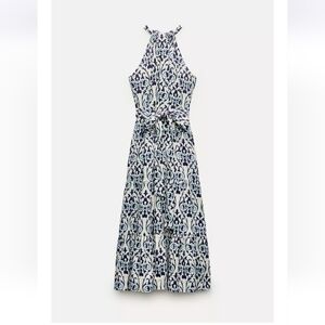 Zara Blue and White Dress